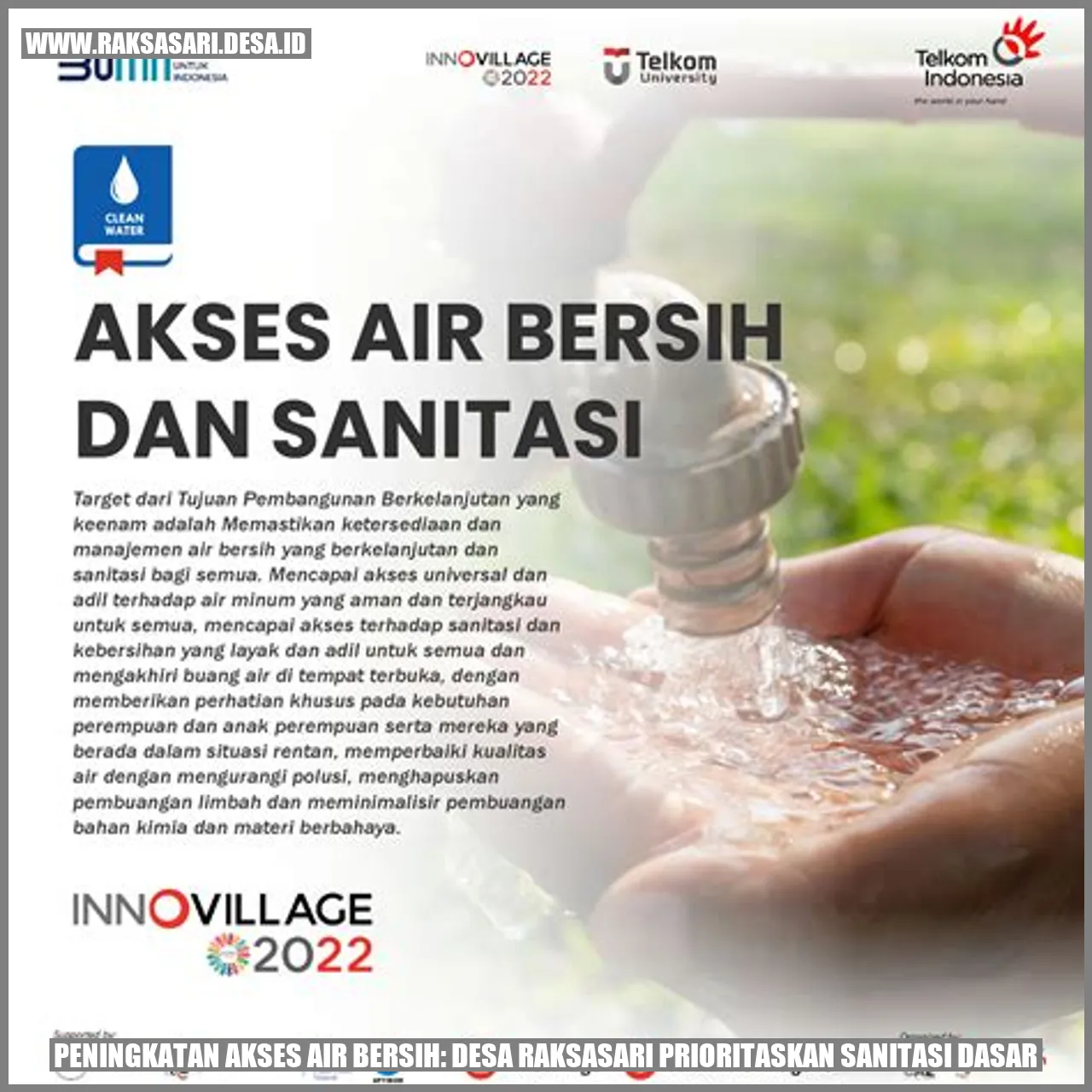Peningkatan Akses Air Bersih: Desa Raksasari Prioritaskan Sanitasi Dasar