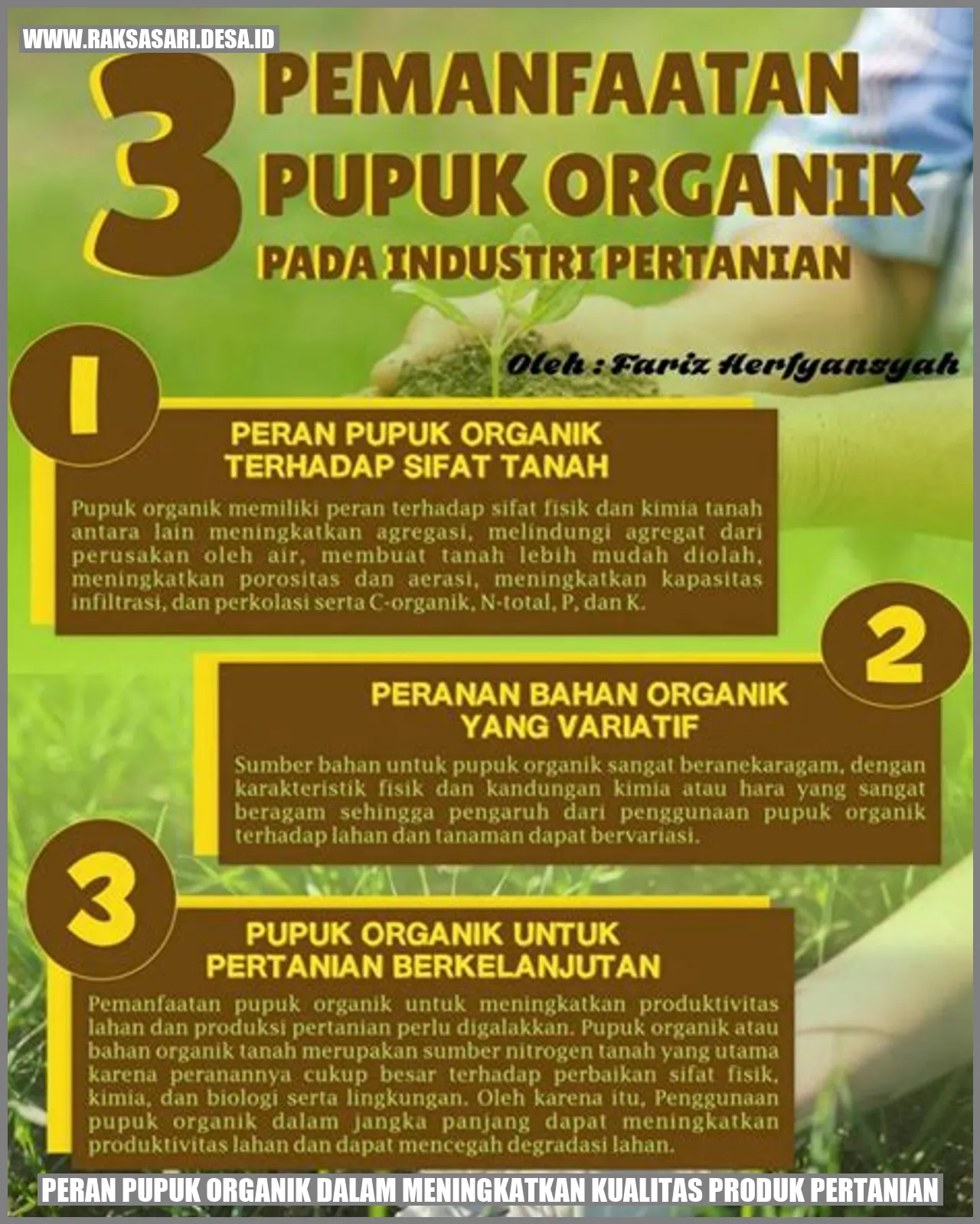 Peran Pupuk Organik dalam Meningkatkan Kualitas Produk Pertanian
