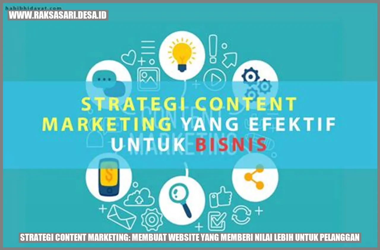 Strategi Content Marketing: Membuat Website yang Memberi Nilai Lebih untuk Pelanggan