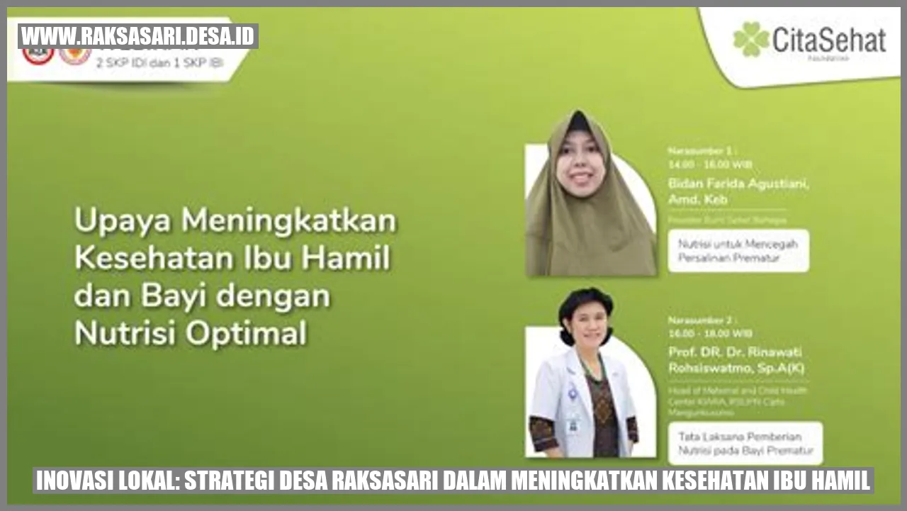 Inovasi Lokal: Strategi Desa Raksasari dalam Meningkatkan Kesehatan Ibu Hamil