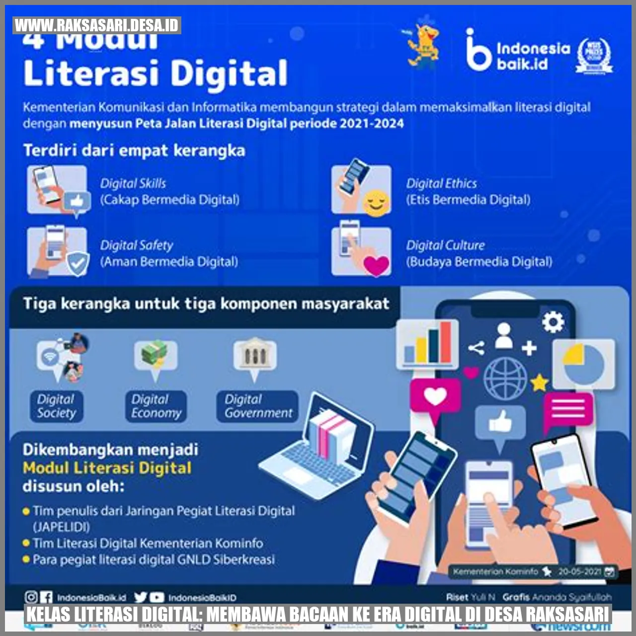 Kelas Literasi Digital: Membawa Bacaan ke Era Digital di Desa Raksasari