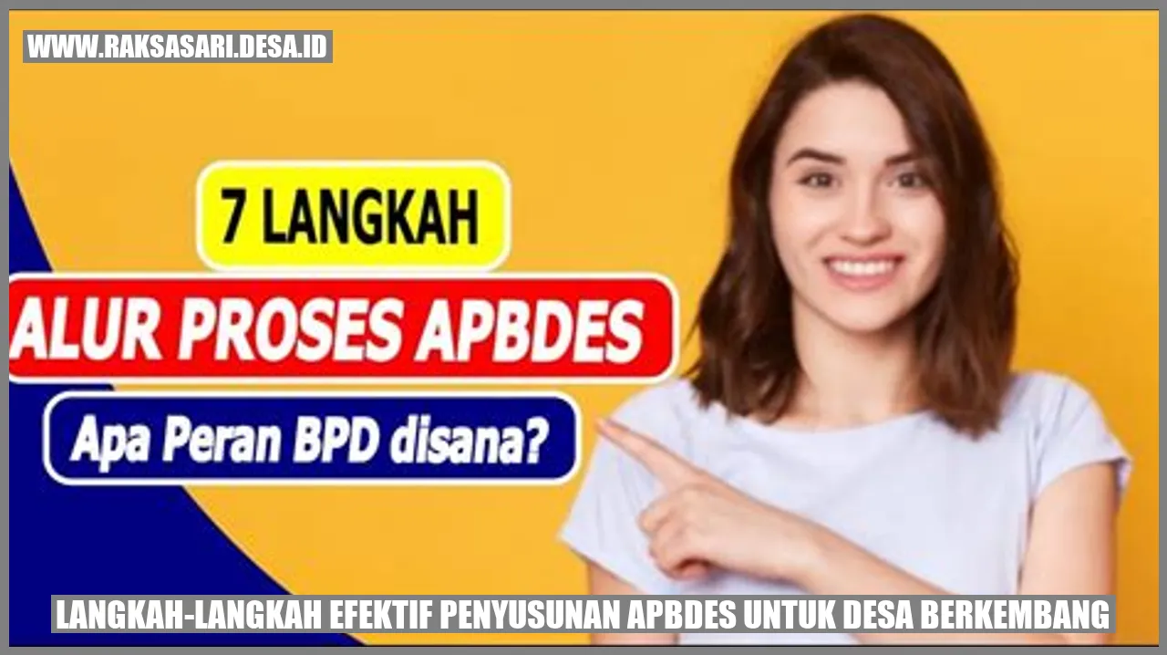 Langkah-langkah Efektif Penyusunan APBDes untuk Desa Berkembang