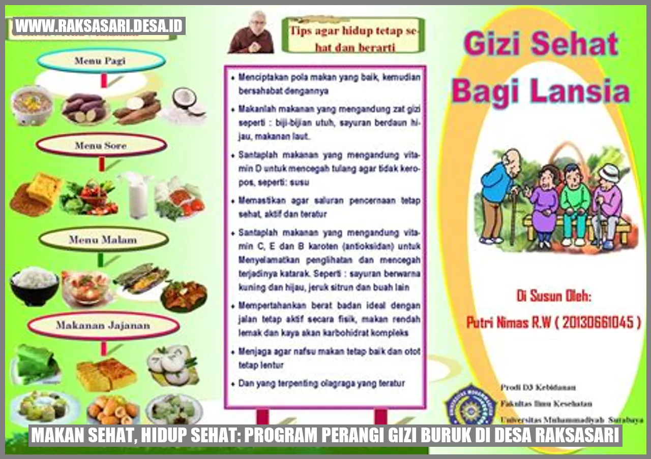 Makan Sehat, Hidup Sehat: Program Perangi Gizi Buruk di Desa Raksasari