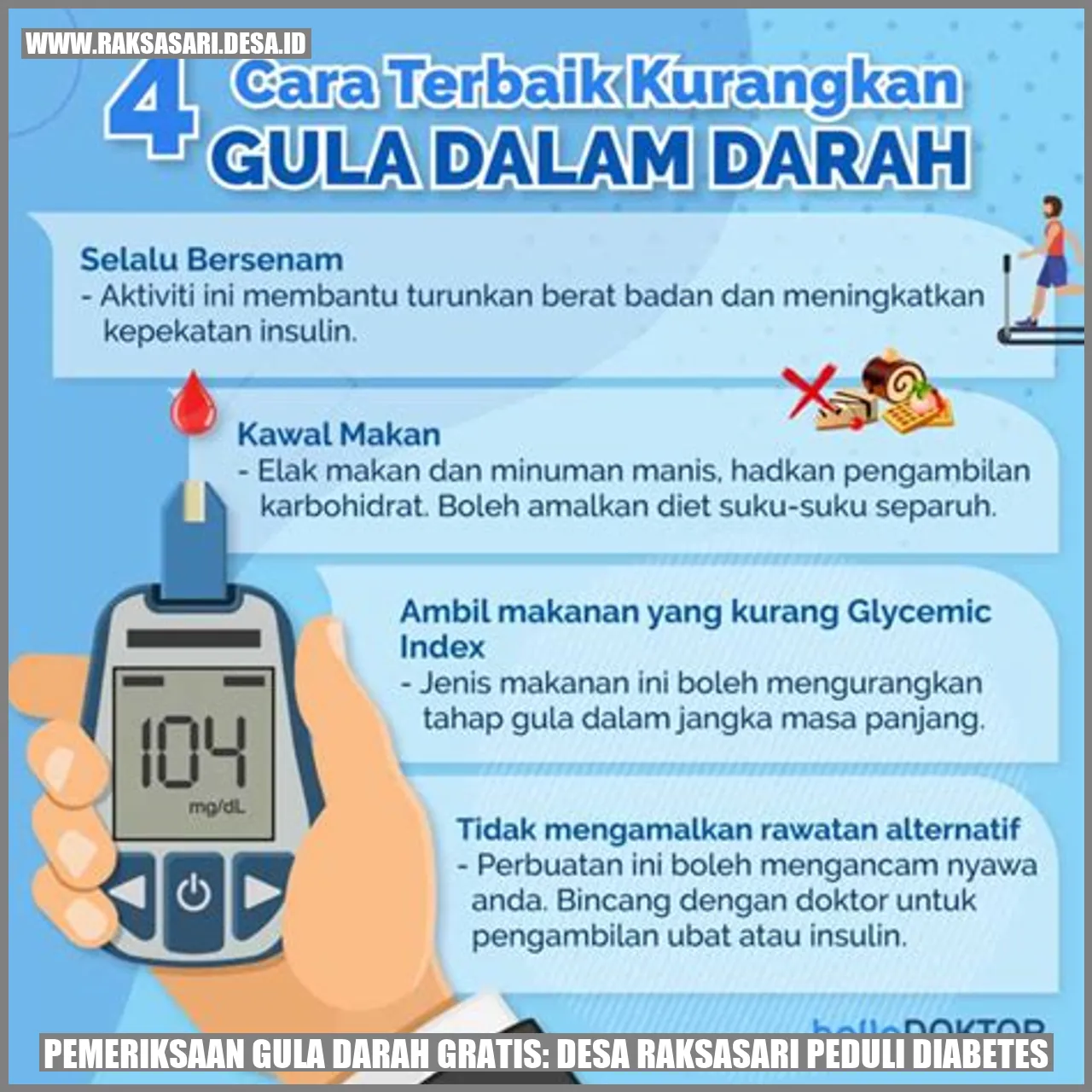 Pemeriksaan Gula Darah Gratis: Desa Raksasari Peduli Diabetes